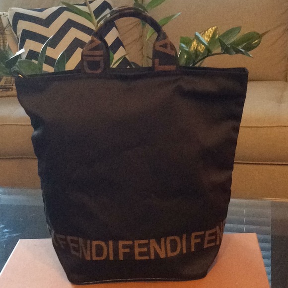 fendi nylon tote
